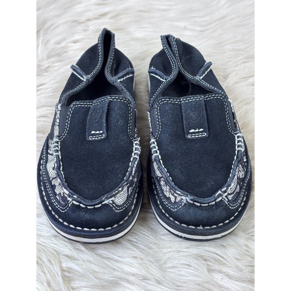 Ariat Cruiser Slip On Shoes Women's 6B Black Suede Comfort Casual - Picture 4 of 9